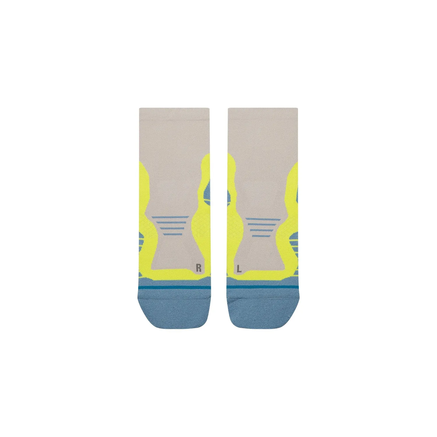 Stance Pace Light Quarter løbestrømper lime lette