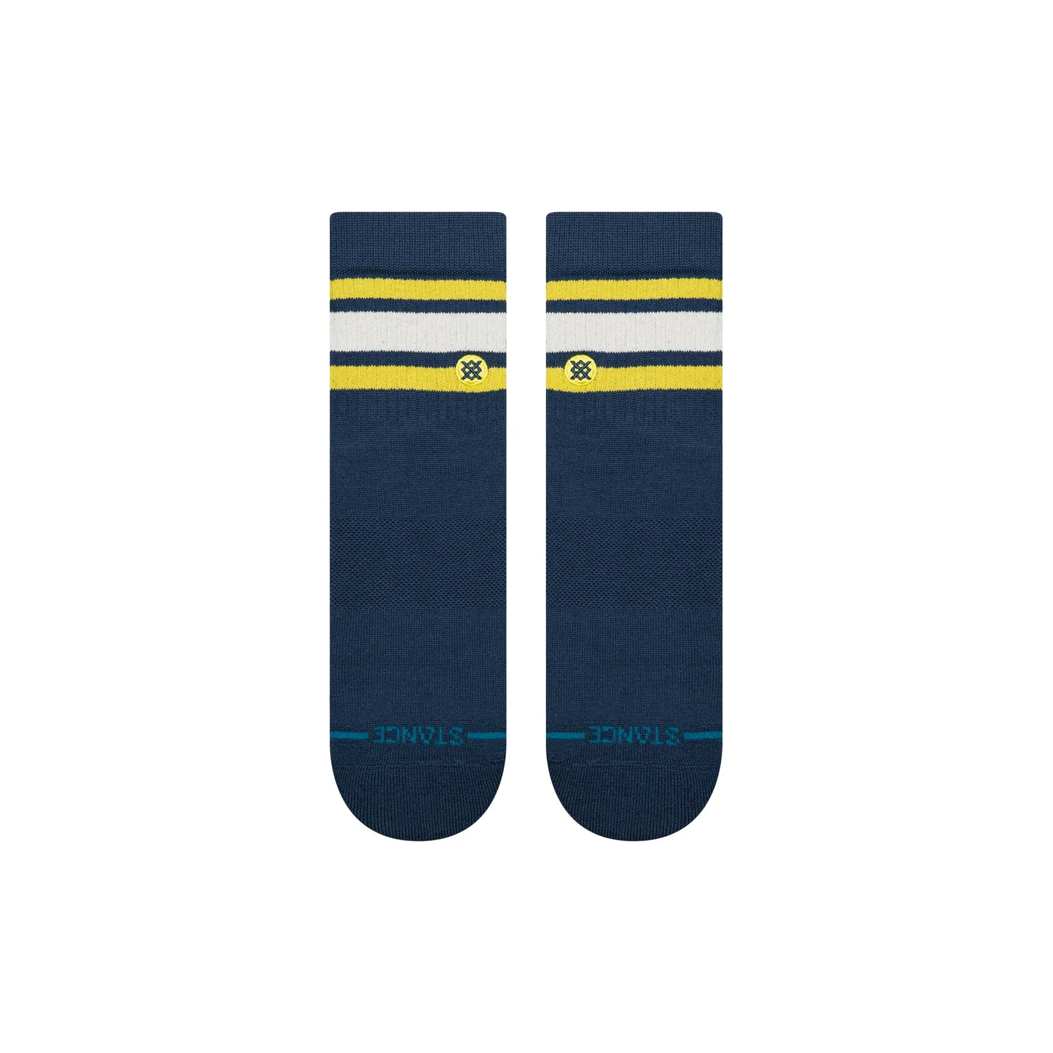 Stance Boyd Quarter strømper deep teal kæmmet bomuld