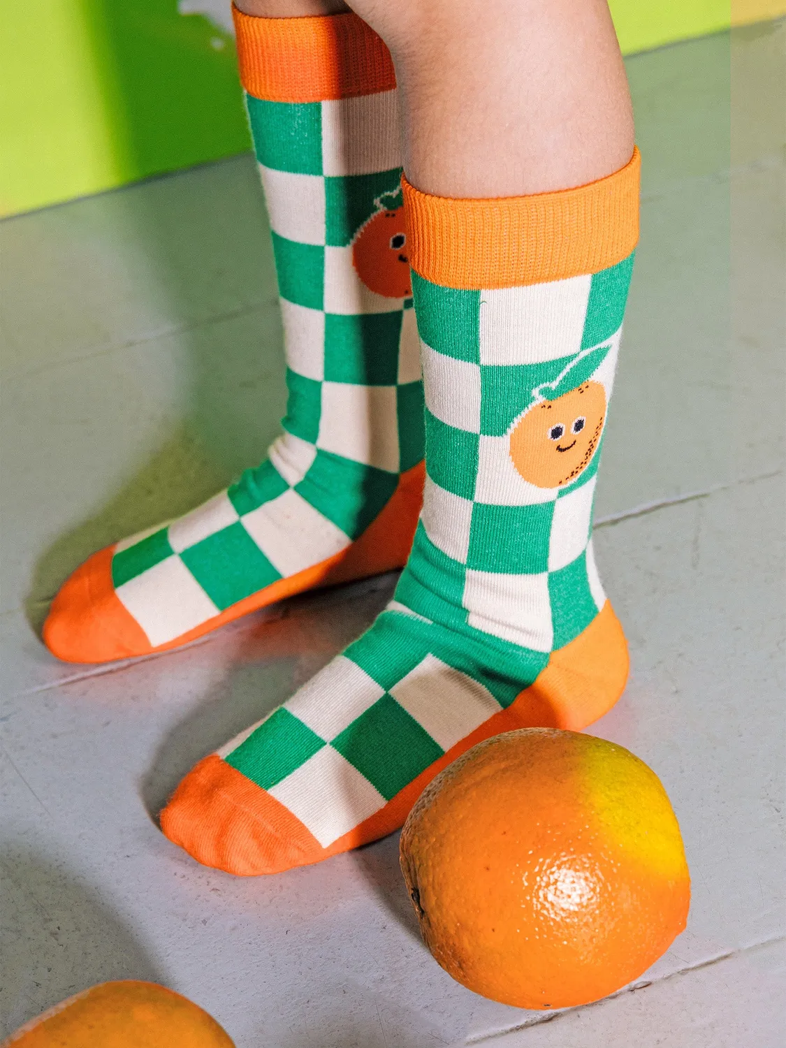 Eat My Socks Orange Juice Kids børnesokker 1 par