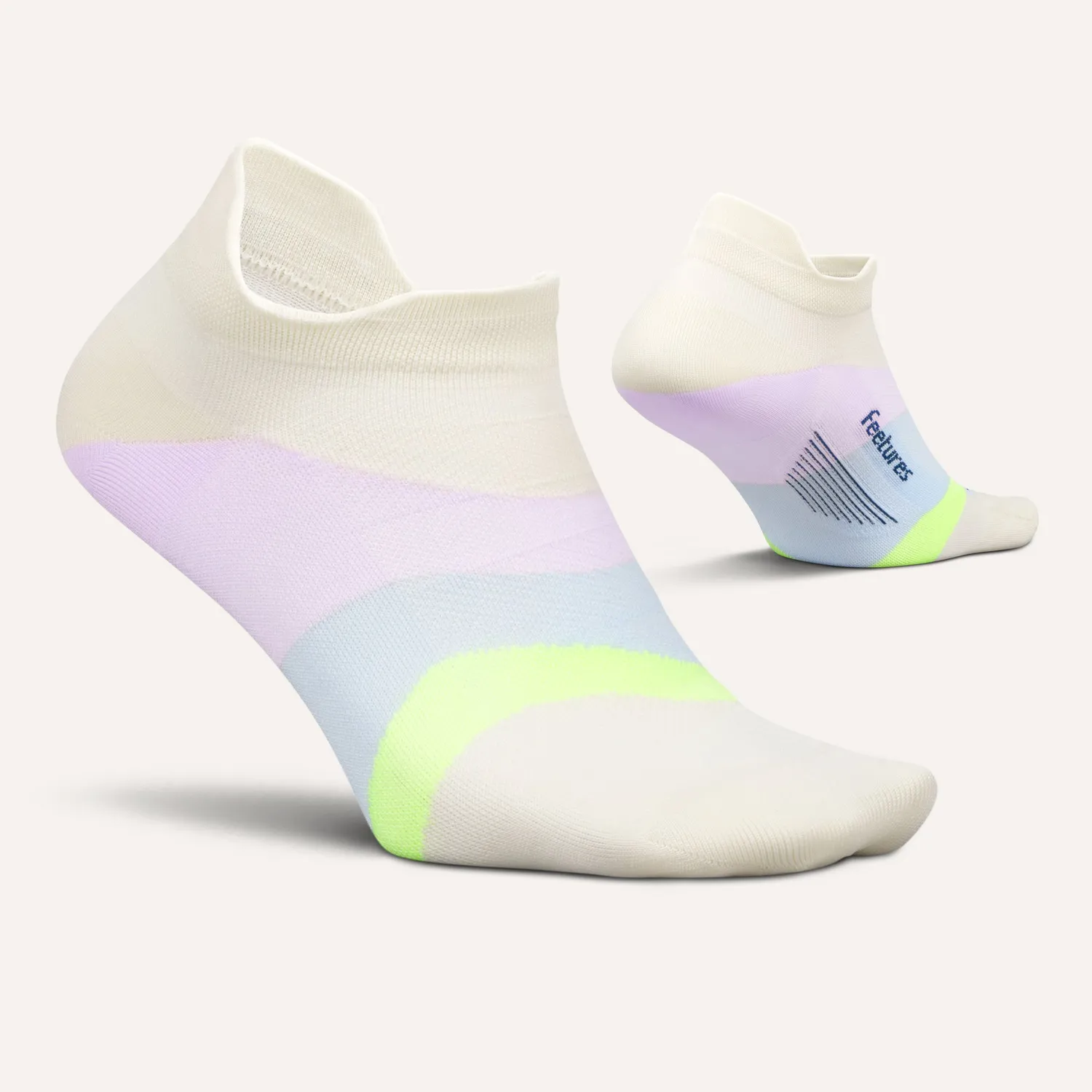 Feetures Elite Ultra Light No Show Tab ankelsokker lilac 1 par