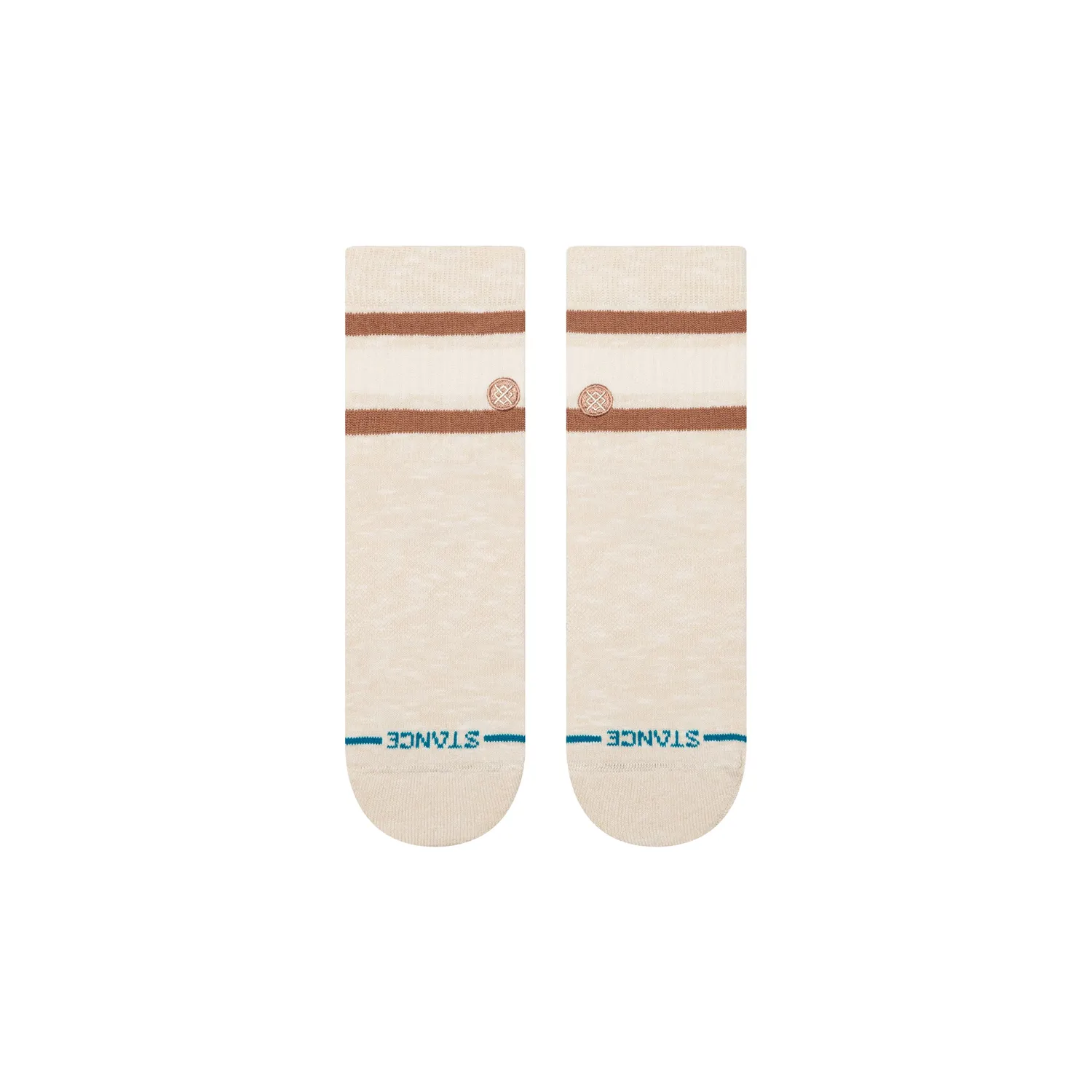 Stance Boyd Slub Quarter strømper cream bomuld