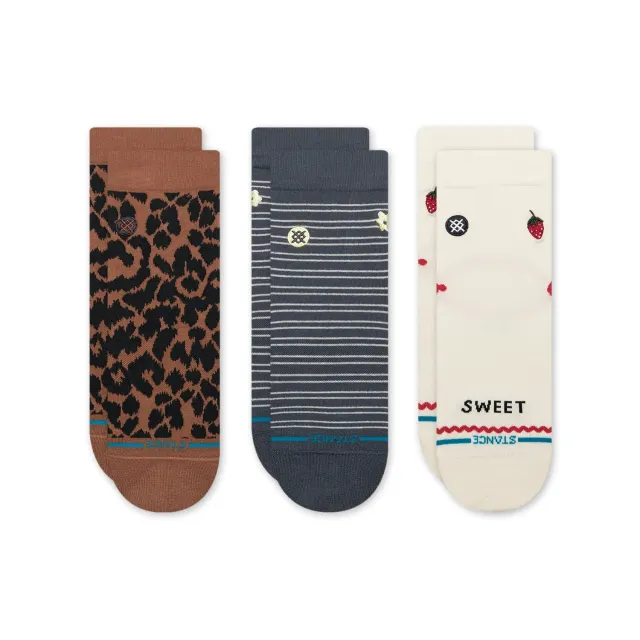 Stance Seasonal Lowrider 3-pack strømper creme