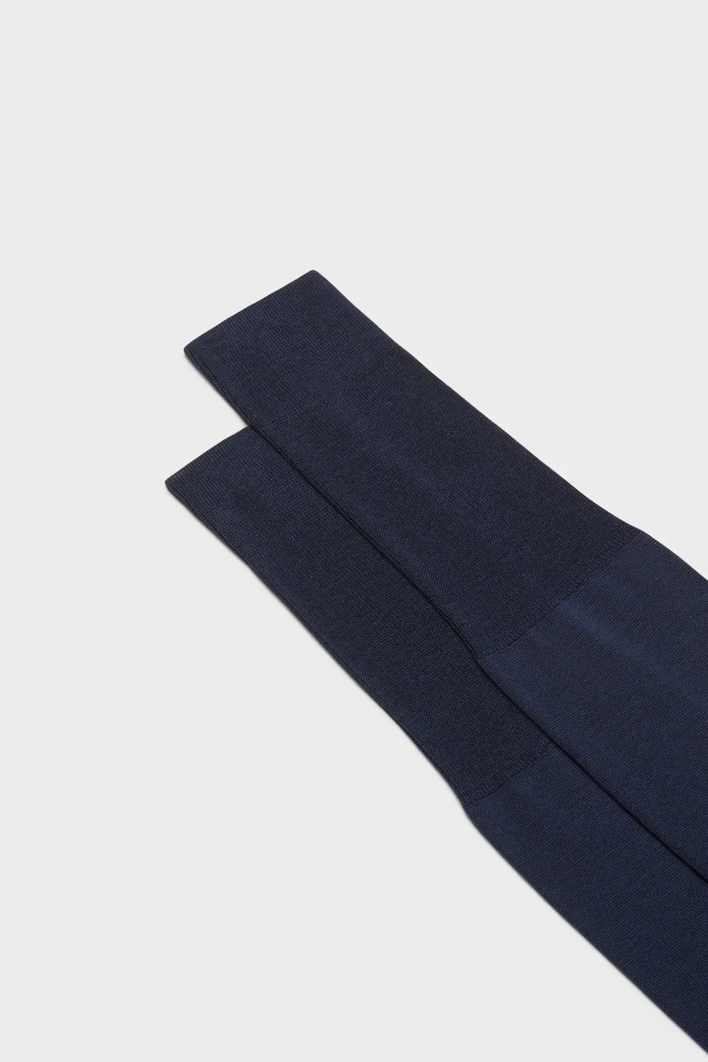 Bresciani Monogramma herresokker blue-grey bomuld logo