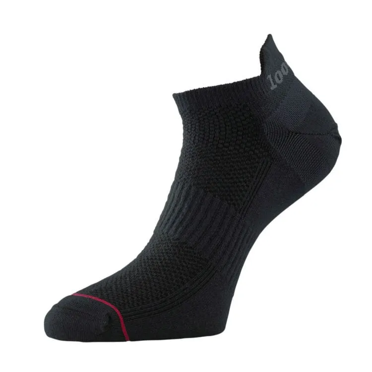 1000 Mile Ultimate Tactel 1548 sneakersokker sort vabel fri