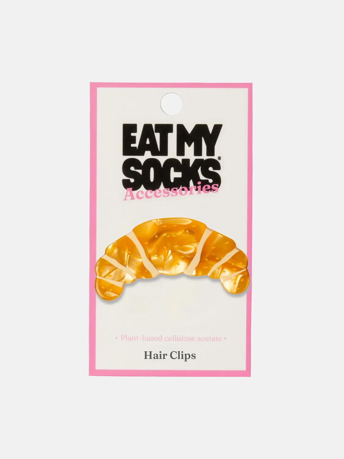 Eat My Socks Croissant hårspænde acetat