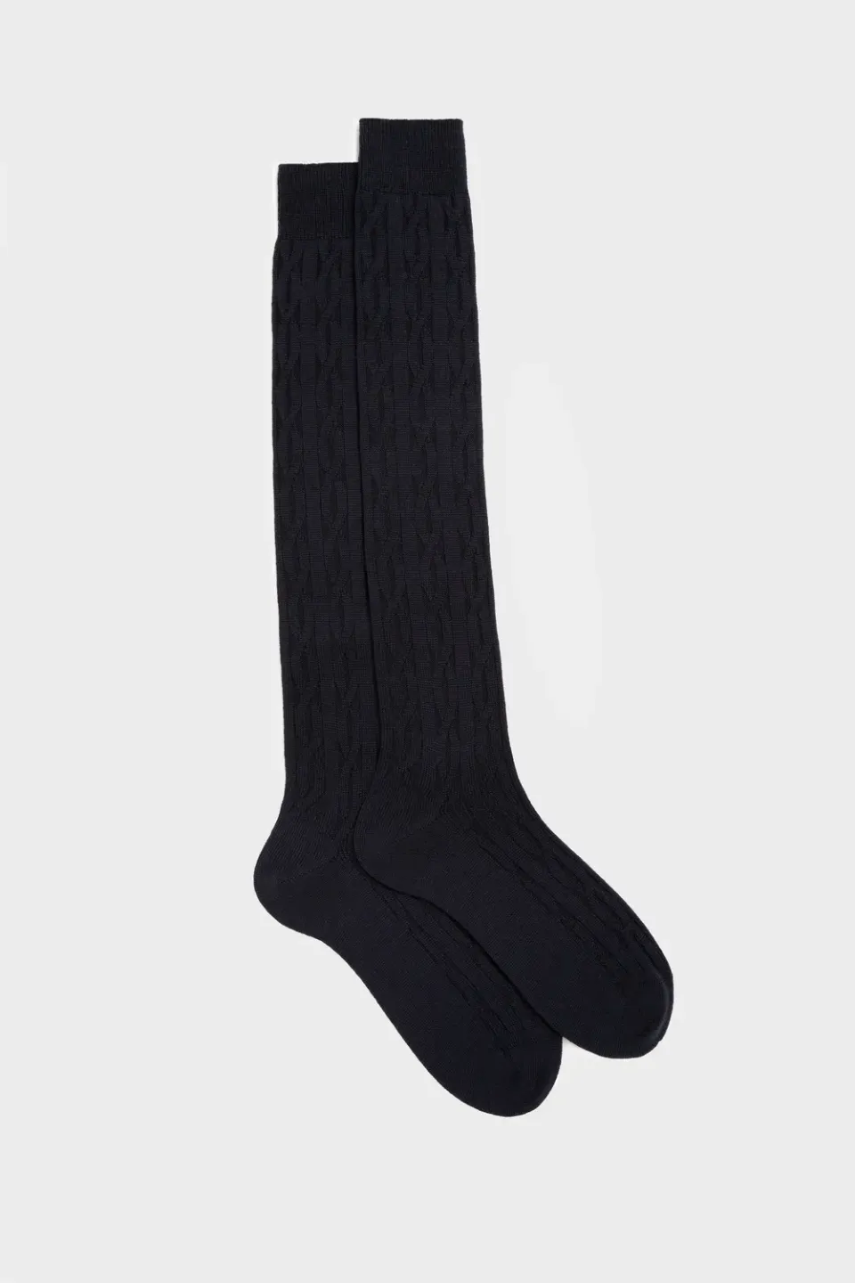 Bresciani Essentials Biagio strømper blå uld