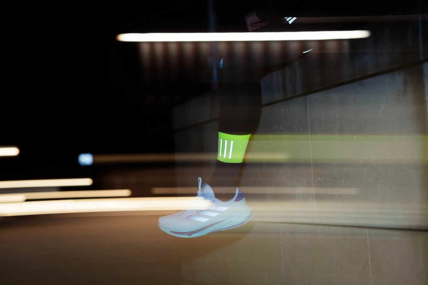 Incylence High-Viz V3 løbestrømper blå-gul 39-42 reflekterende