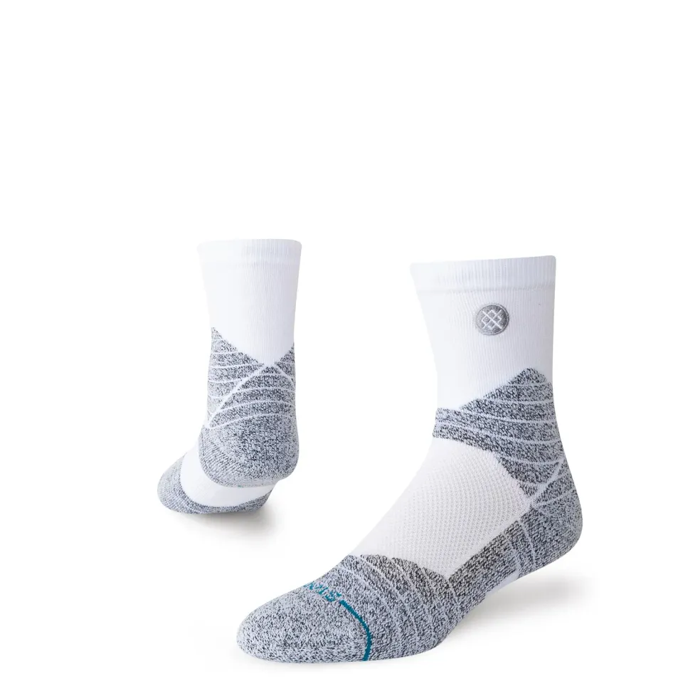 Stance Icon Sport Quarter løbestrømper hvid nylon