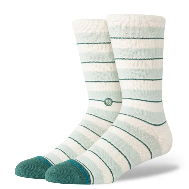 Stance Striped It Crew strømper teal medium polstring