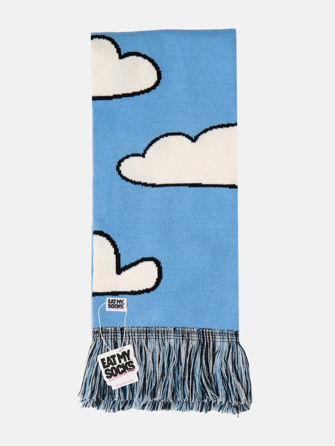 Eat My Socks Cloud Scarf tørklæde hvid sky