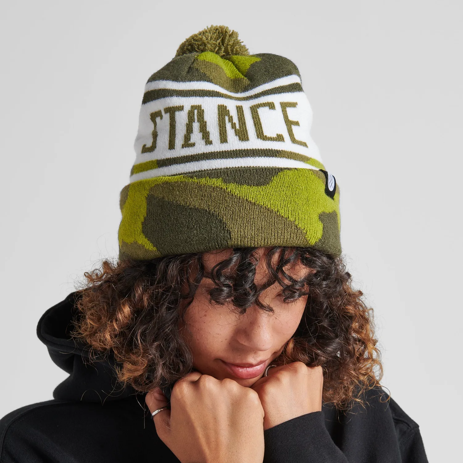 Stance OG Pom beanie hue camo blød akrylstrik