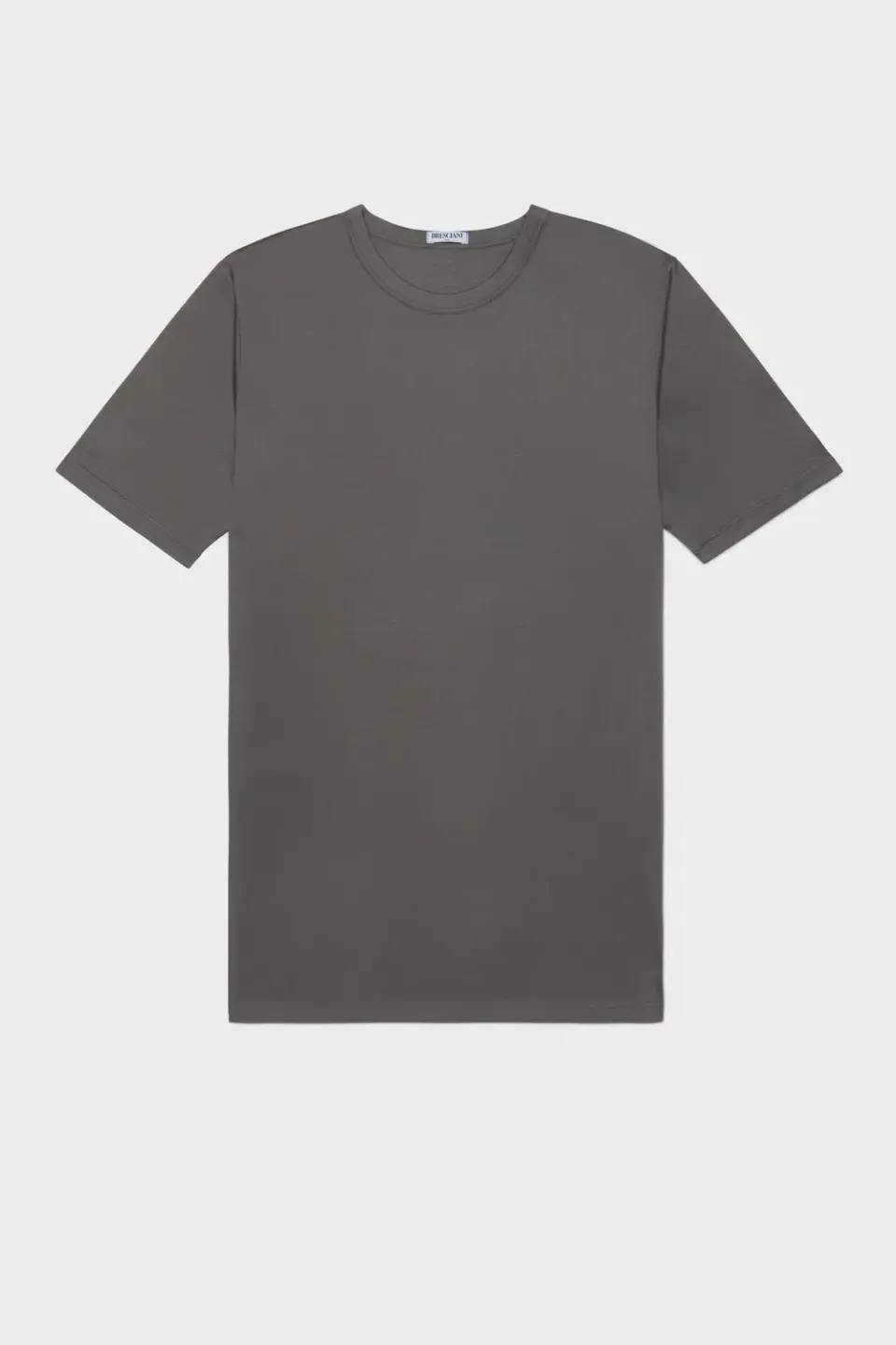 Bresciani Girocollo T-shirt grå 100% bomuld