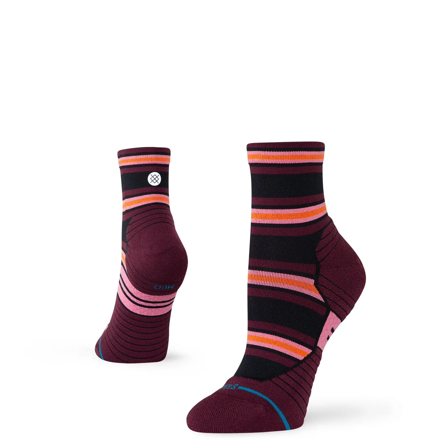 Stance Wayfarer Light Quarter løbestrømper fig nylon