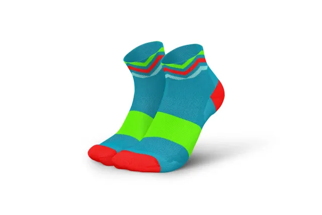 Incylence Ultralight Waves Short løbestrømper cyan green ultralette