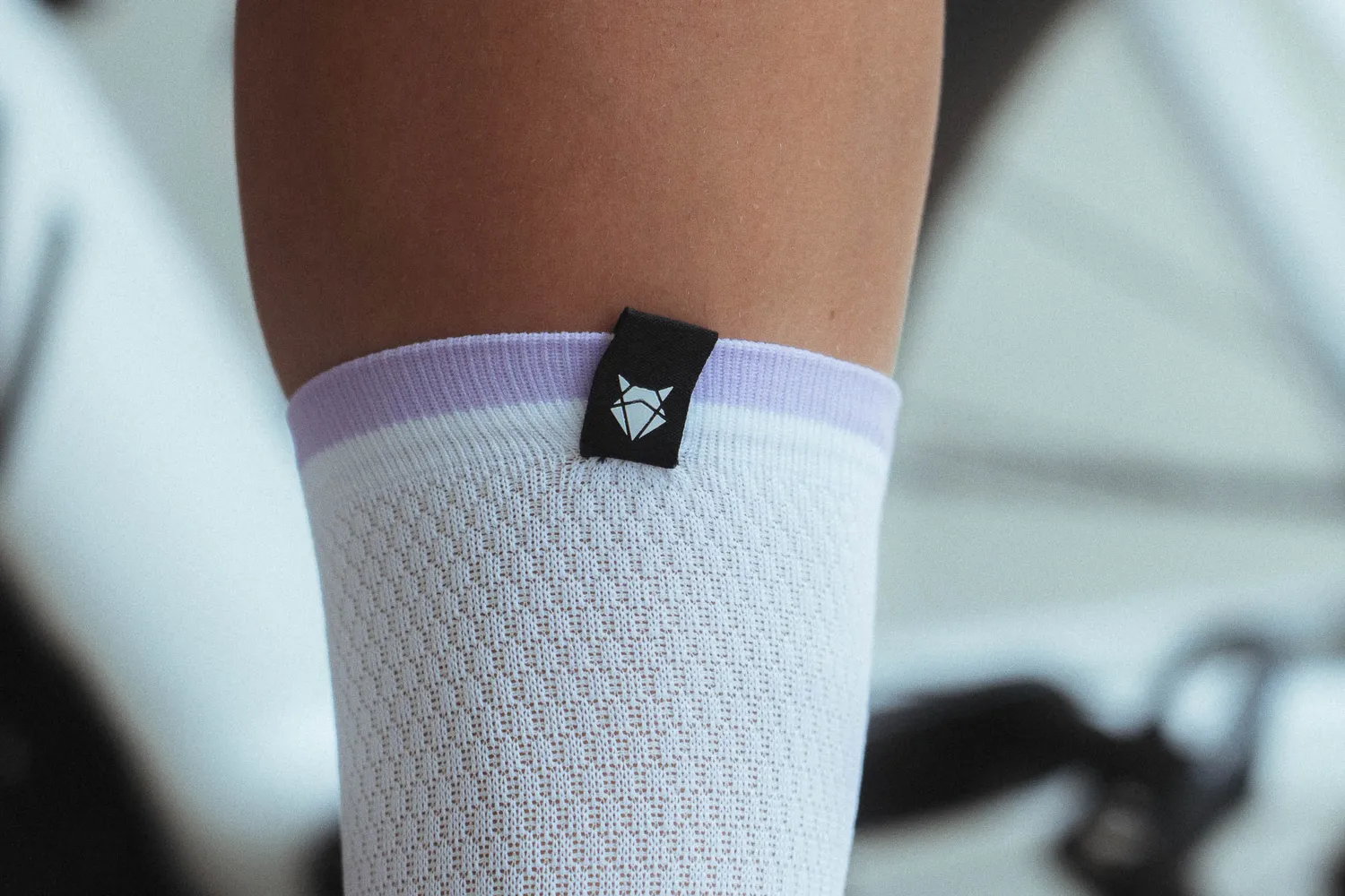 Incylence Cycling Classic V1 cykelstrømper viola hvid mesh