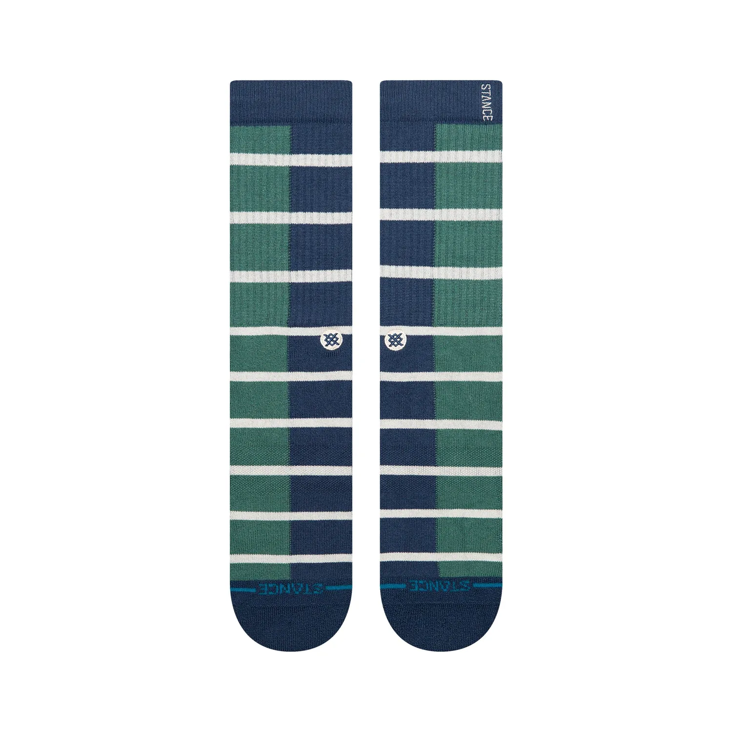 Stance Double Vision crew sokker teal blød nylonblend