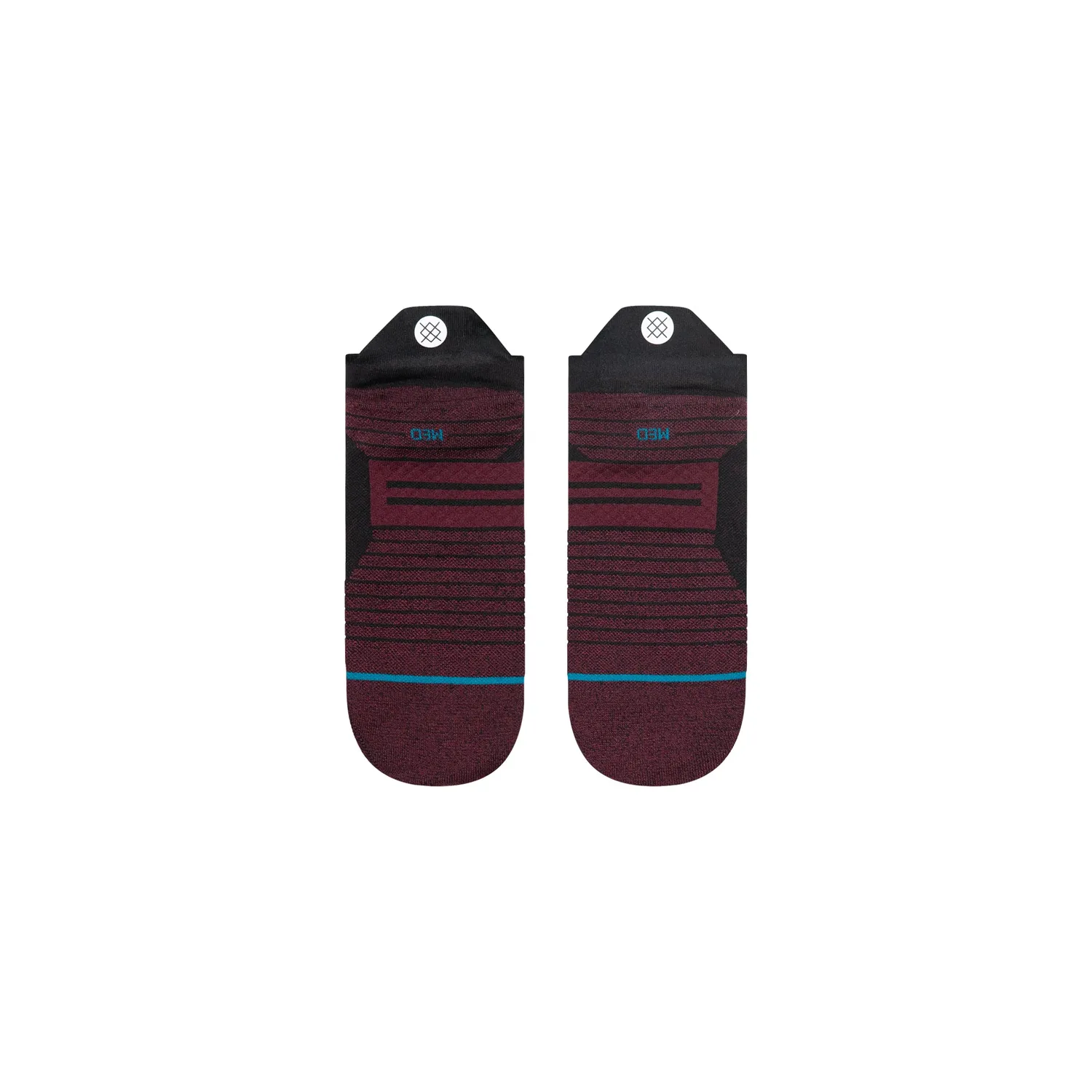 Stance 2000 Ultra Light Tab løbestrømper vinrød ultralet