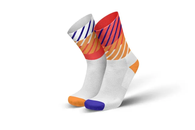 Incylence Running Diagonals løbestrømper orange inferno
