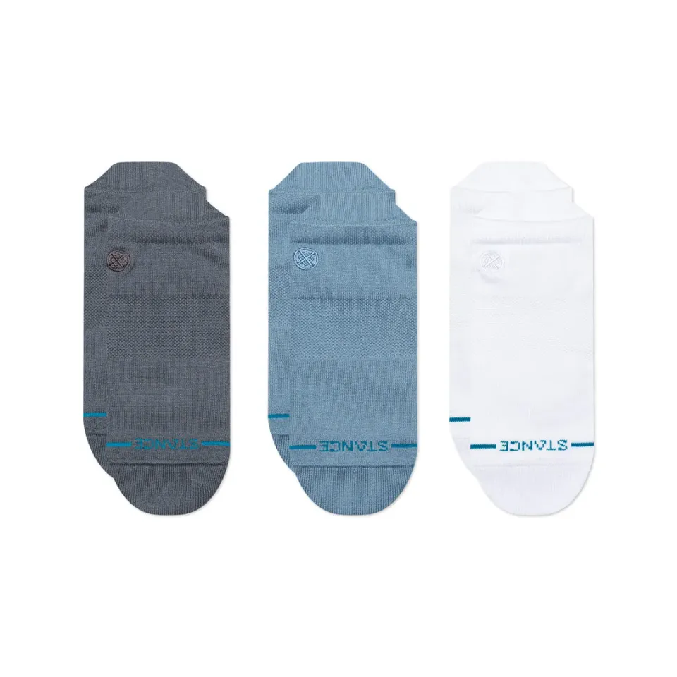 Stance Icon Low Tab sokker turbulence 3-pak bomuld