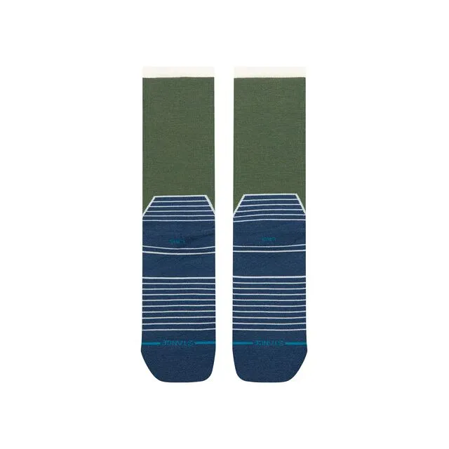Stance Swamp Hike Light Crew vandrestrømper Navy – uld