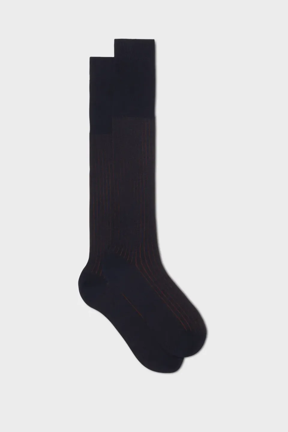 Bresciani Pietro herresokker navy uld bomuld