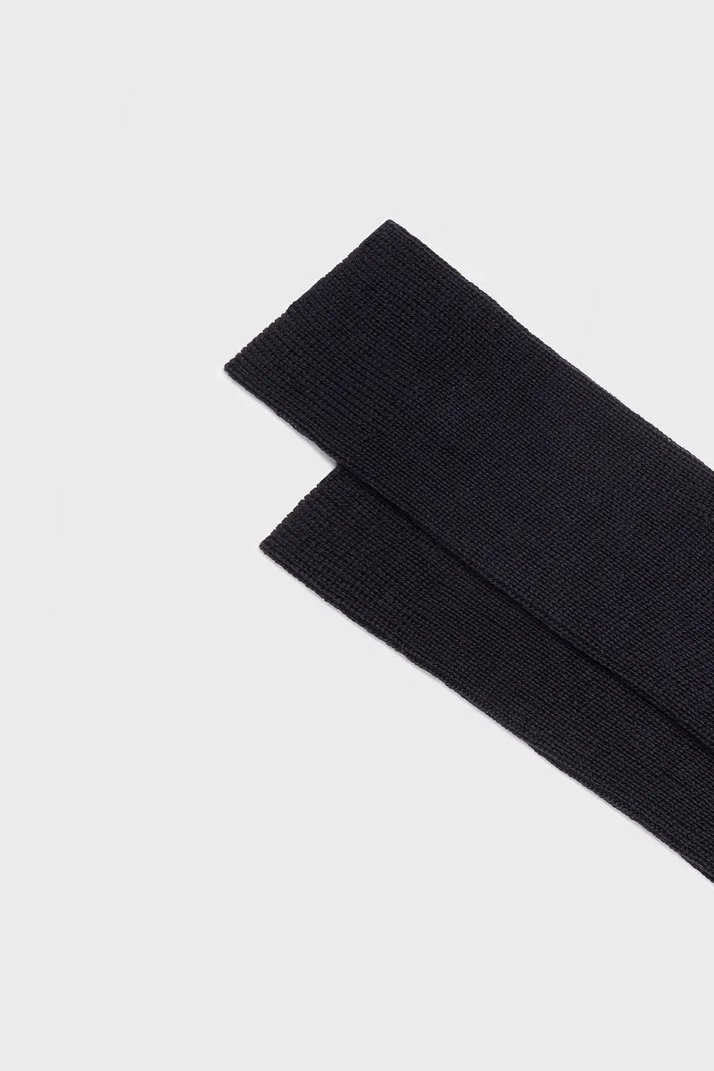 Bresciani Michela uldstrømper blå - merino rib