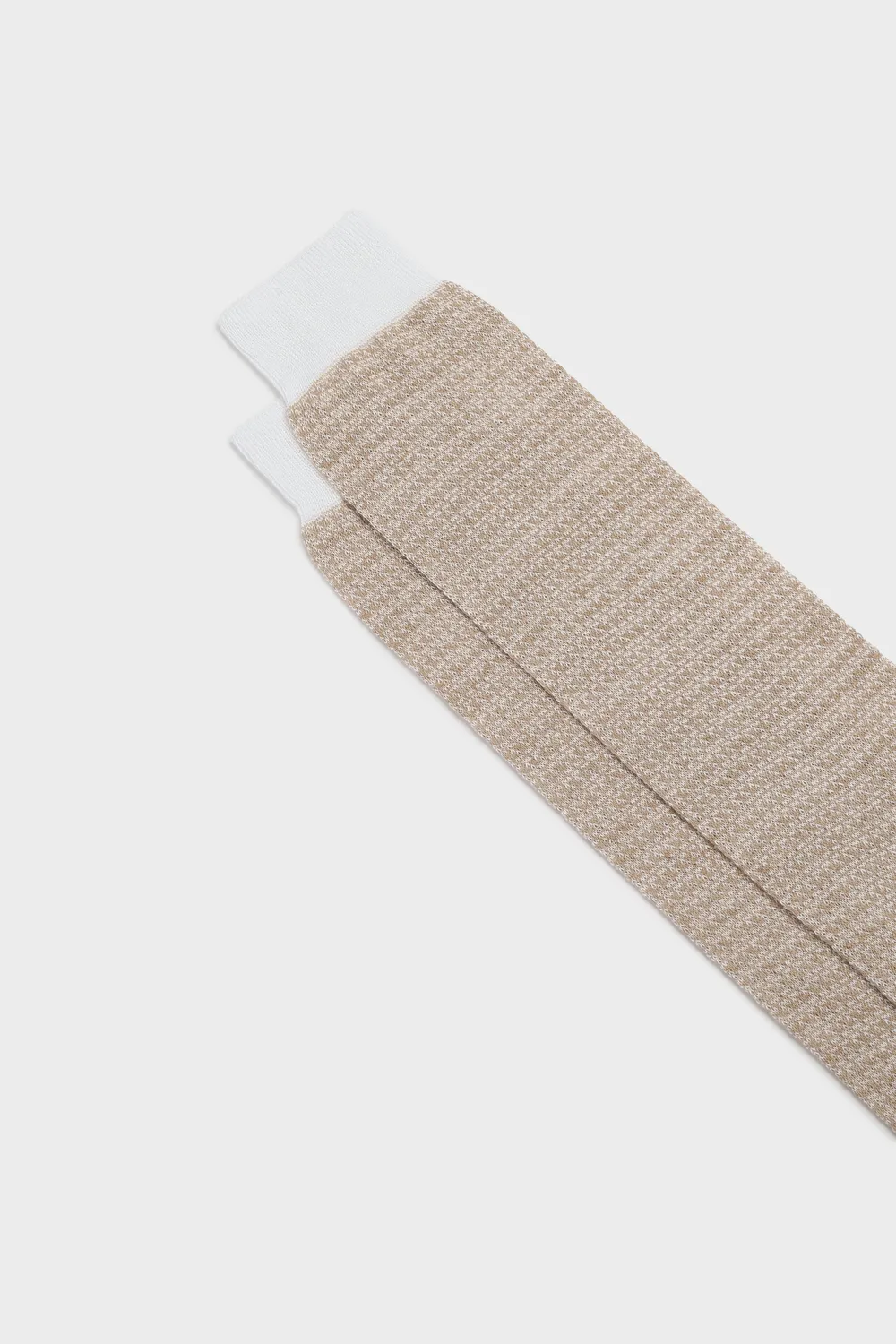 Bresciani Essentials Attilio strømper white-beige bomuld-hør
