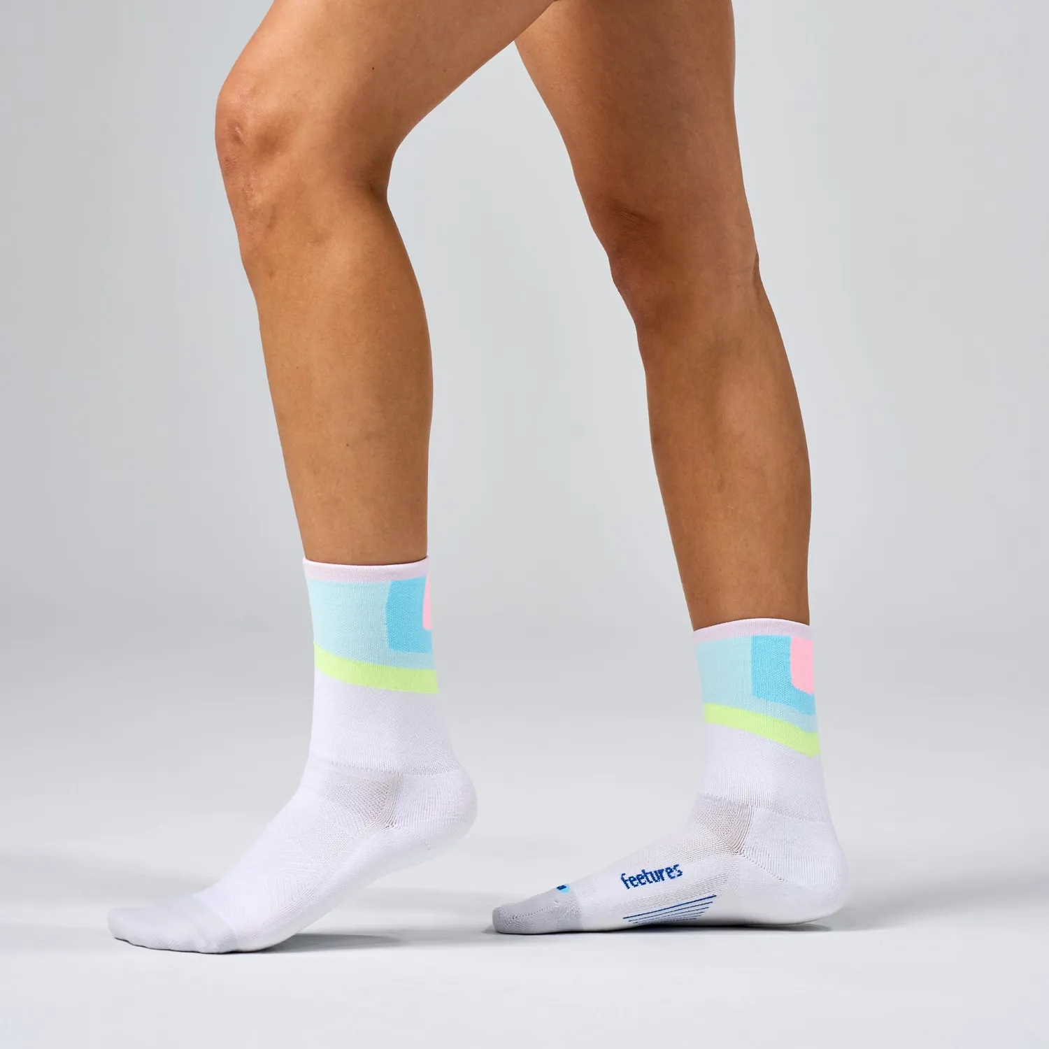 Feetures Elite Light Cushion Mini Crew løbesokker Candy Court