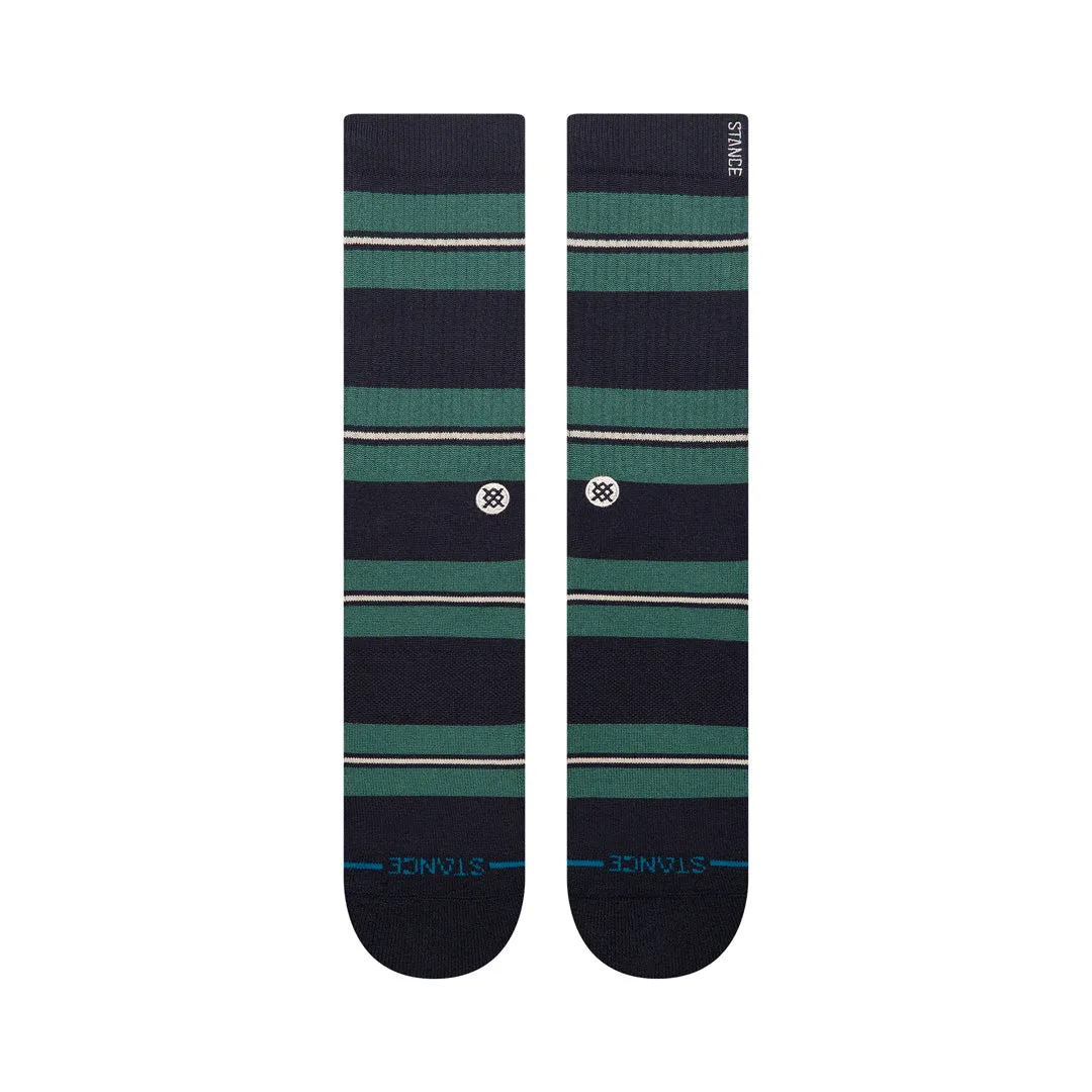 Stance Caesar Stripe Crew strømper grøn medium
