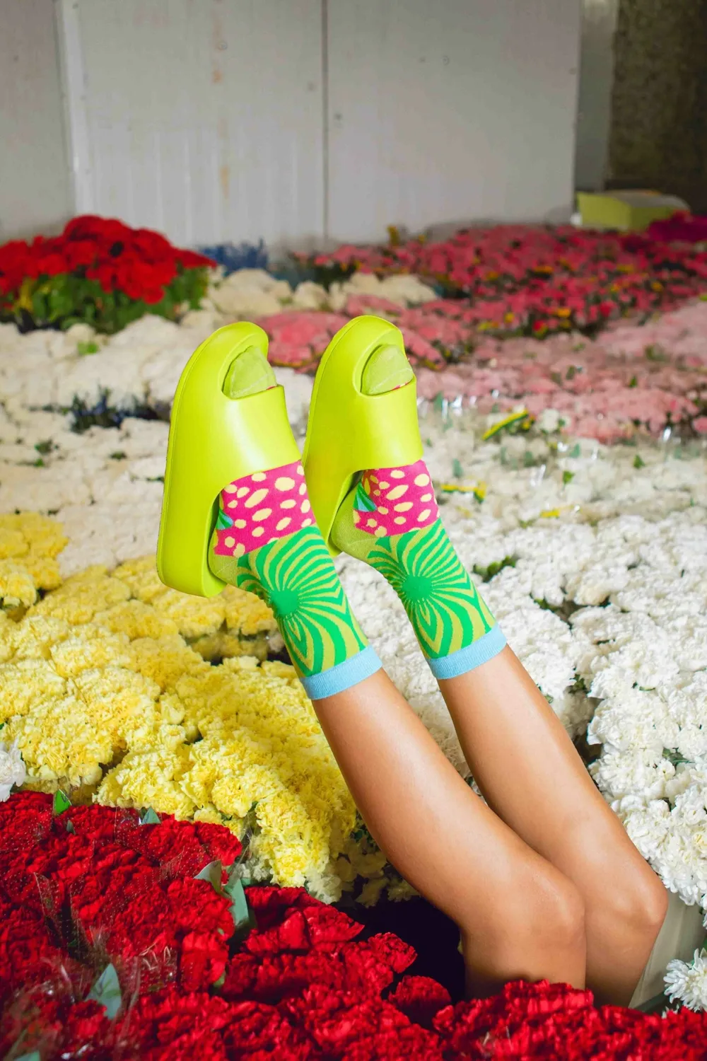 Eat My Socks Magic Shroom sokker svamp retro