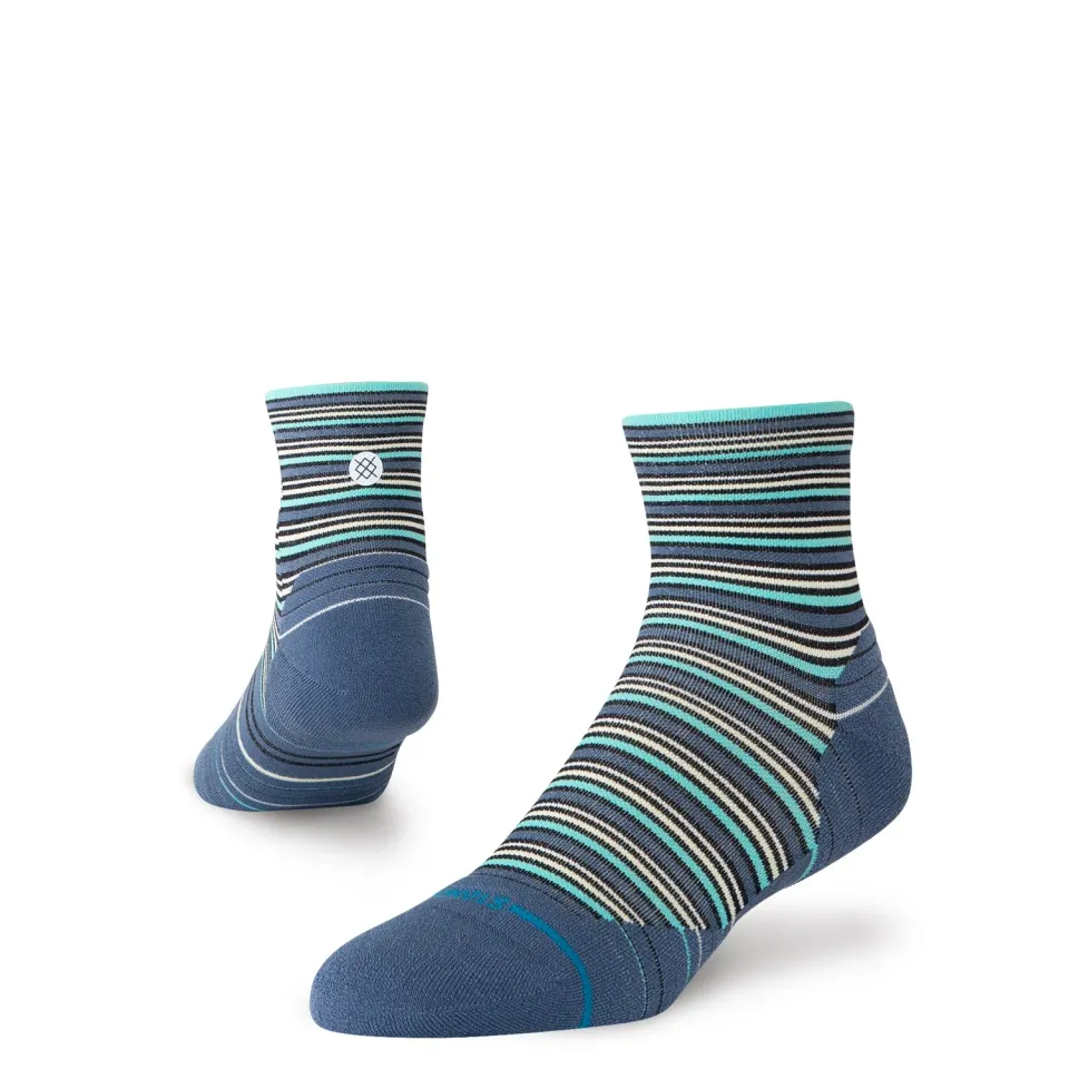 Stance Earnie Light Quarter løbestrømper sea blue åndbar
