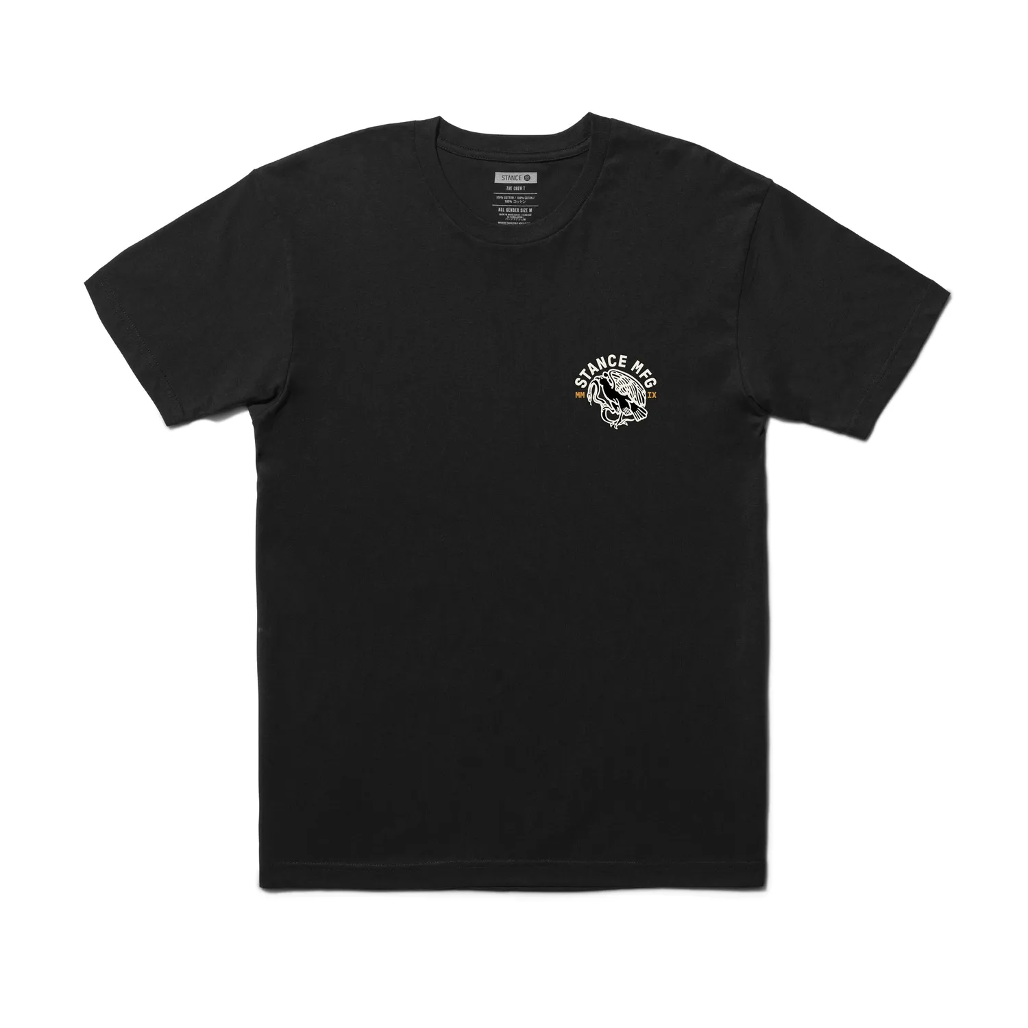 Stance Classic Prey T-shirt sort mellemvægt bomuld