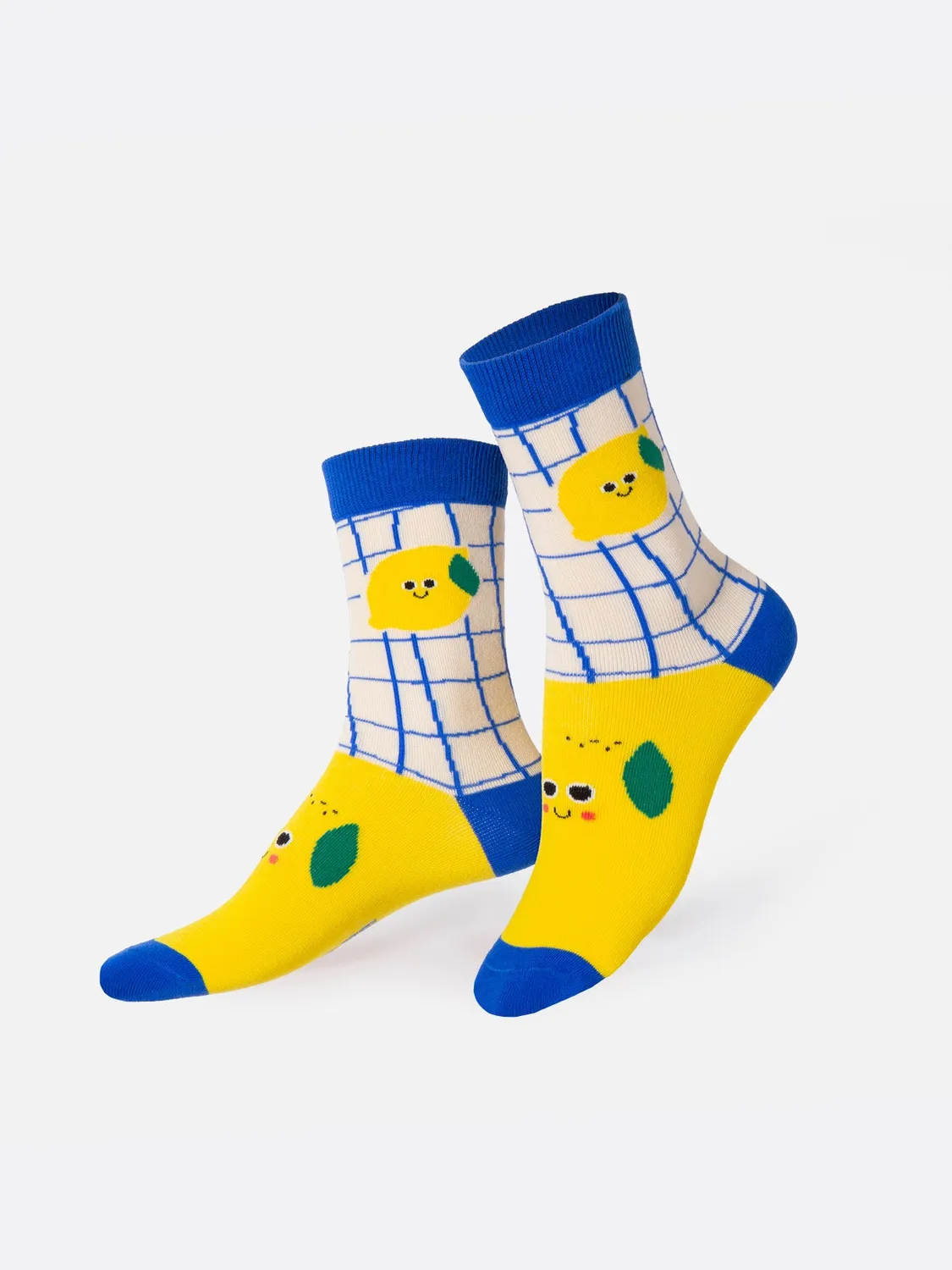 Eat My Socks Acid Lemon Kids børnestrømper citron 1 par