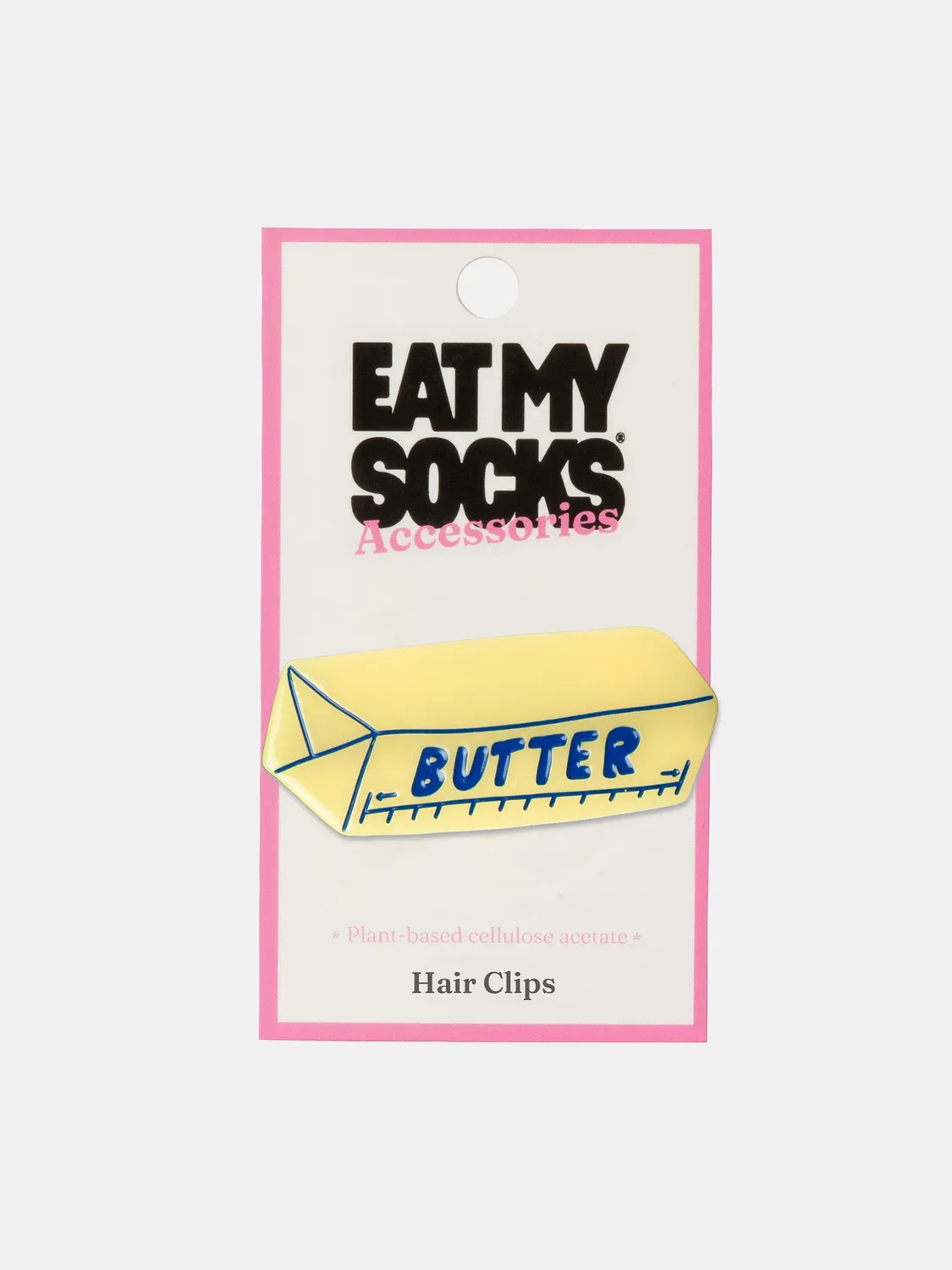 Eat My Socks Butter hårspænde smør acetat