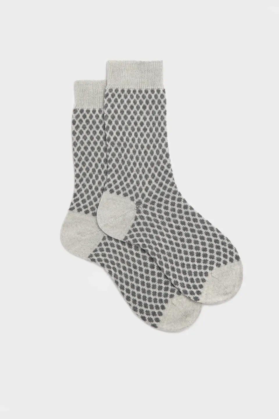 Bresciani Essentials Giada strømper dusty grey uld