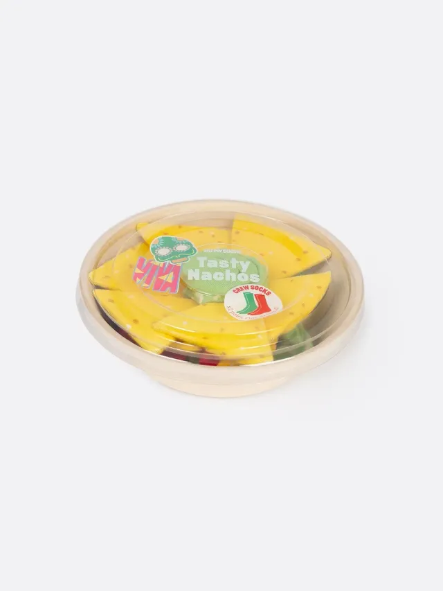 Eat My Socks Tasty Nachos sokker 2 par guacamole