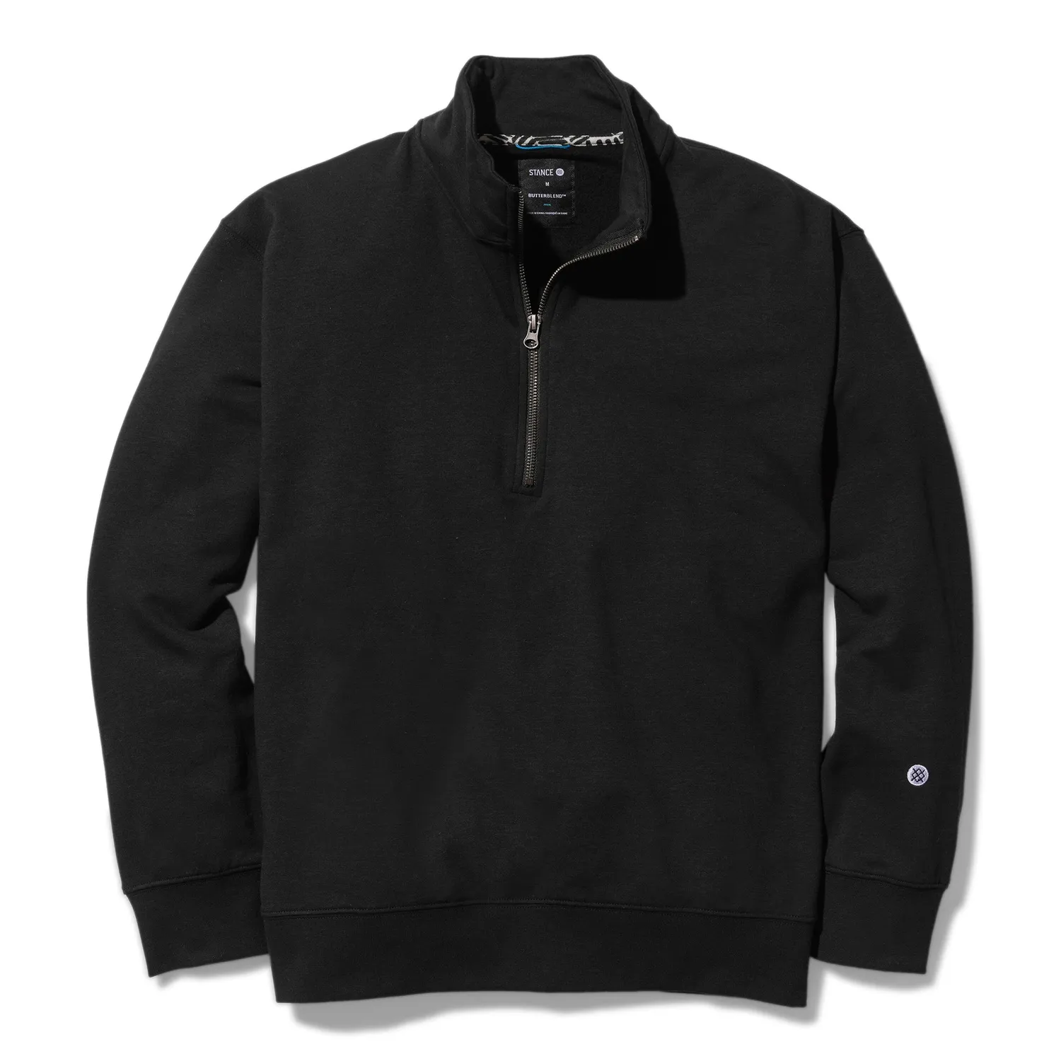 Stance Shelter 1/2 Zip sweatshirt sort blød