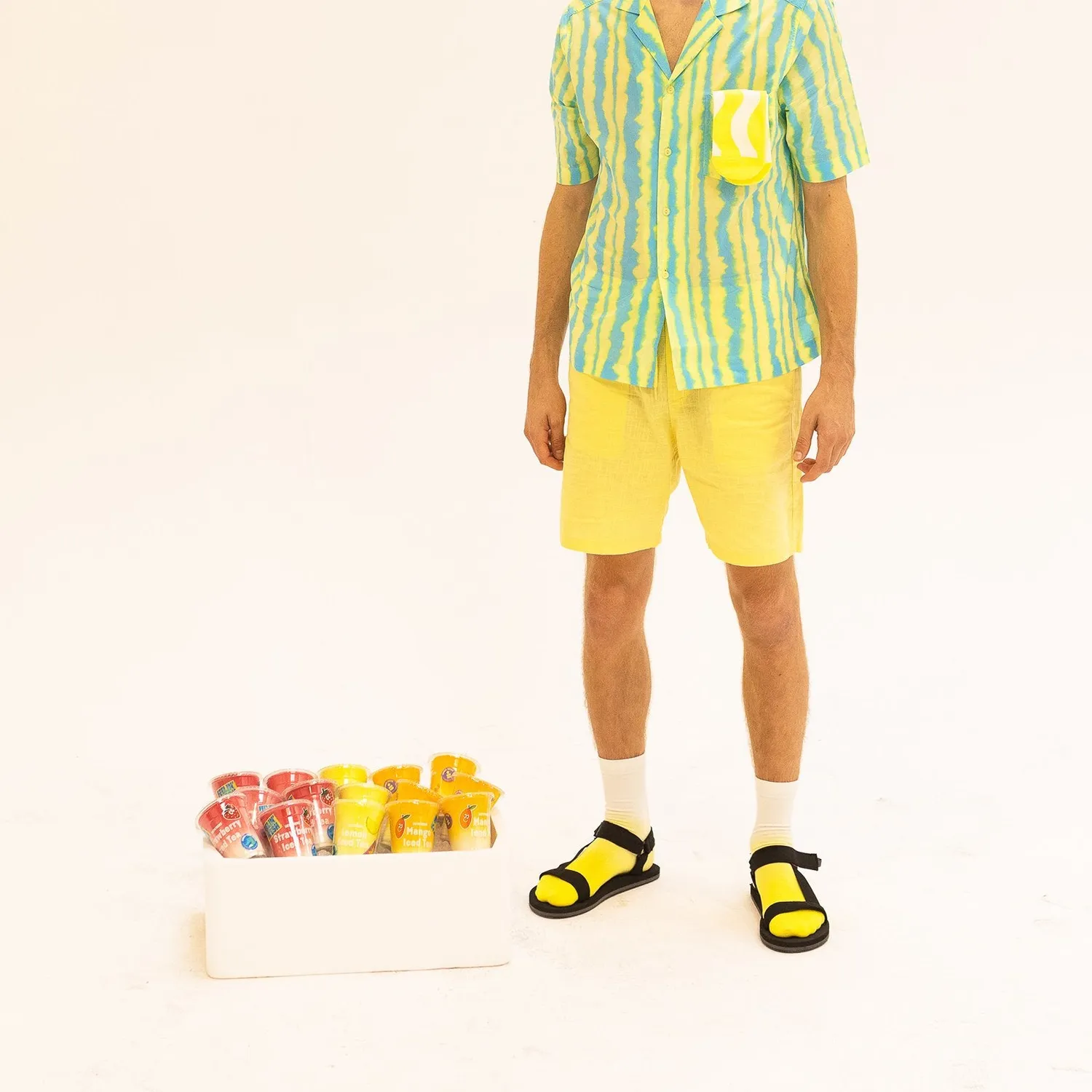Eat My Socks Iced Tea Lemon sokker 2 par bomuld