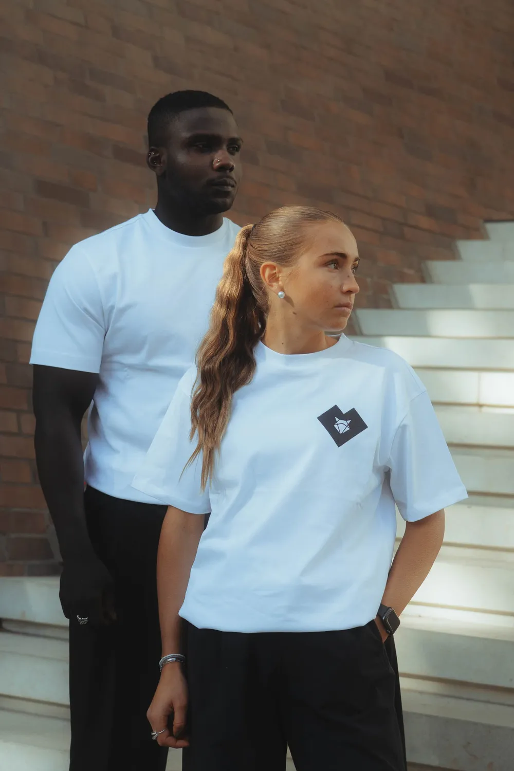 Incylence One V2 t-shirt dame hvid oversized bomuld