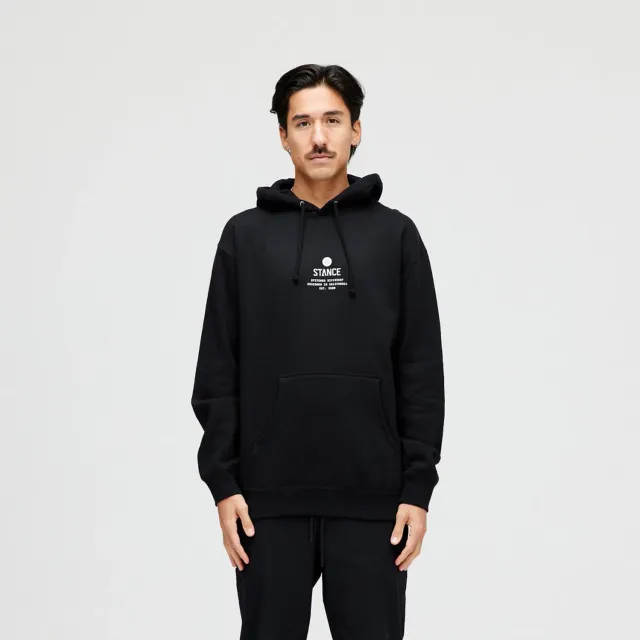 Stance Established hoodie sort – bomuldshættetrøje