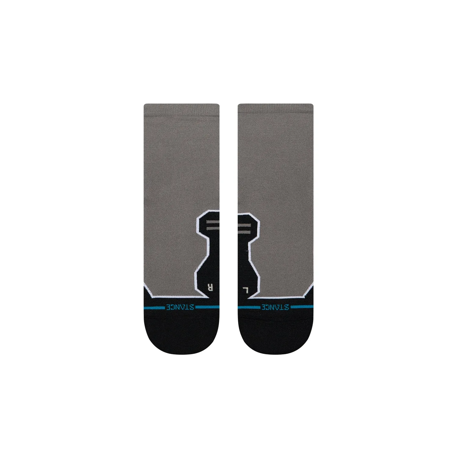 Stance Topo Light Quarter løbestrømper grå let