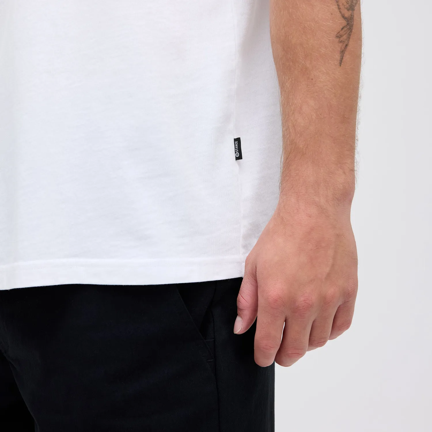 Stance Studio Organic Cotton T-shirt hvid økologisk bomuld
