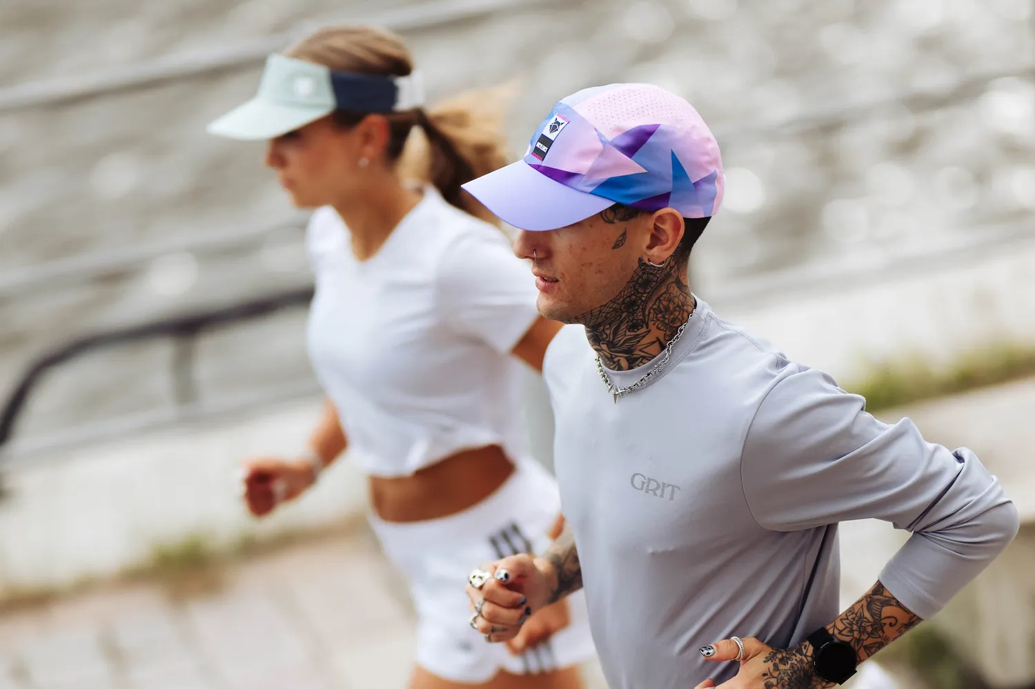 Incylence Running Cap Cosmic Flow løbekasket one size let