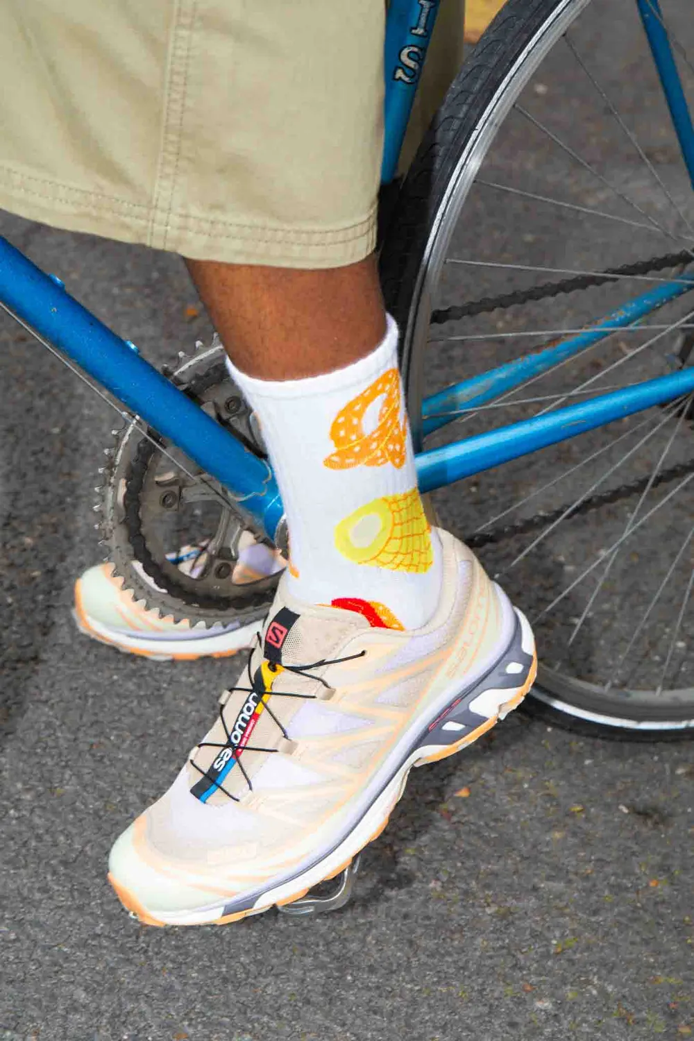 Eat My Socks Hot To Go sokker bomuld hvid