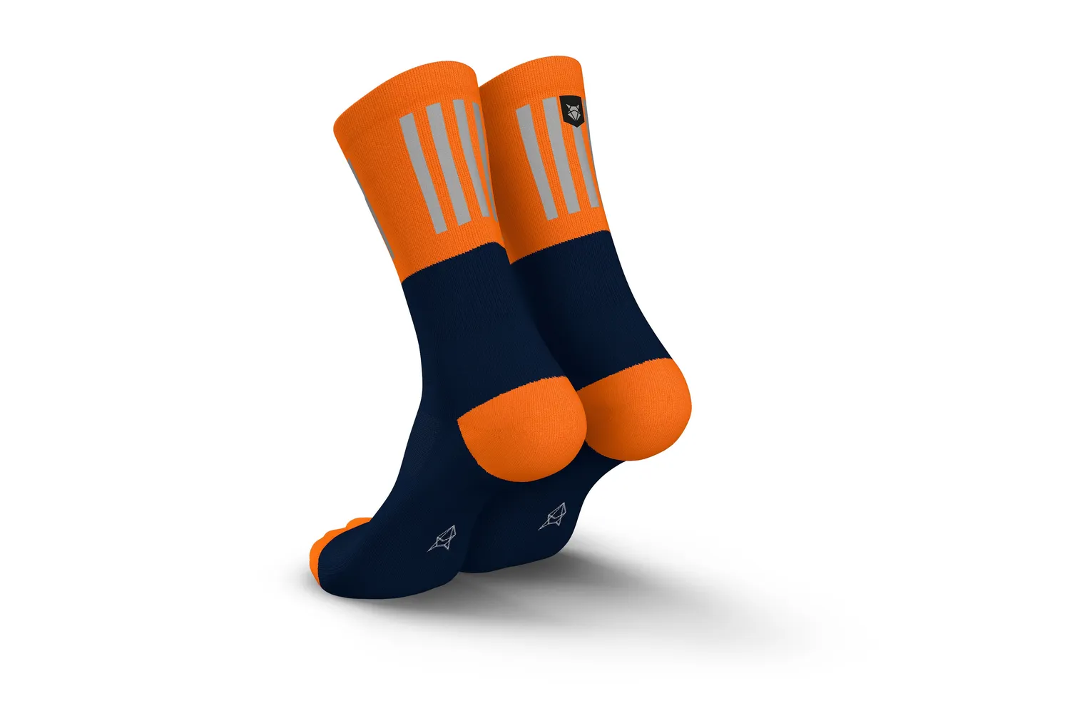 Incylence High-Viz V3 løbestrømper blue orange reflekterende