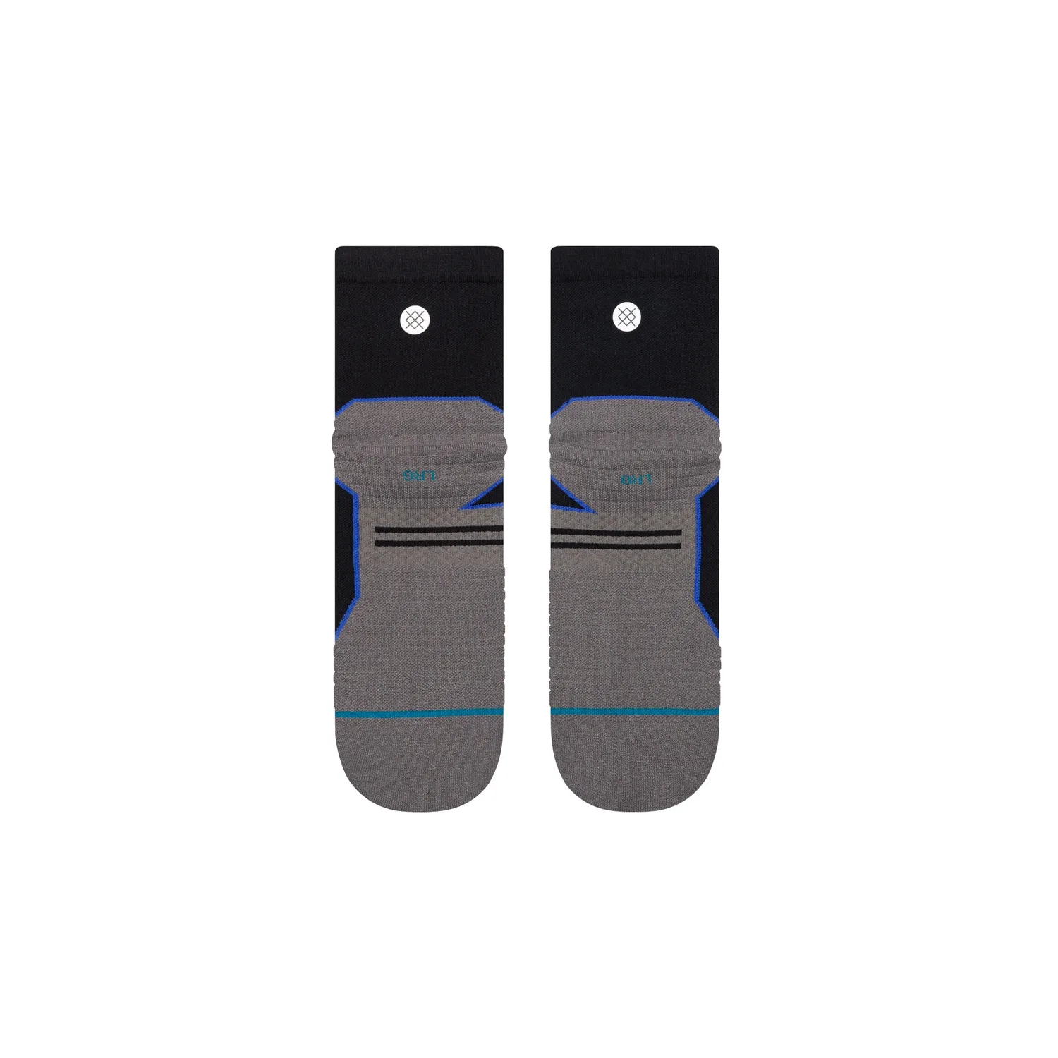 Stance Contrast Seam Light løbestrømper sort