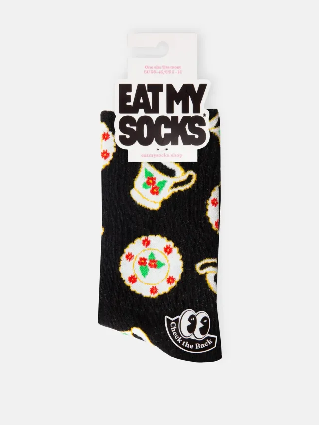 Eat My Socks Tea Time sokker 1 par beige