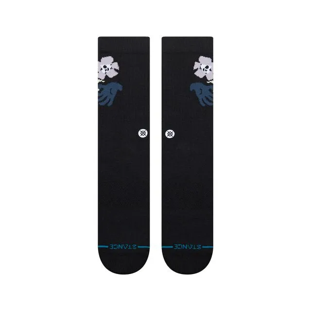 Stance Wilted Crew sokker sort L – medium cushion