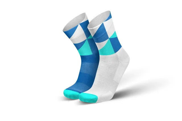 Incylence Running Polygons Blue løbestrømper åndbare