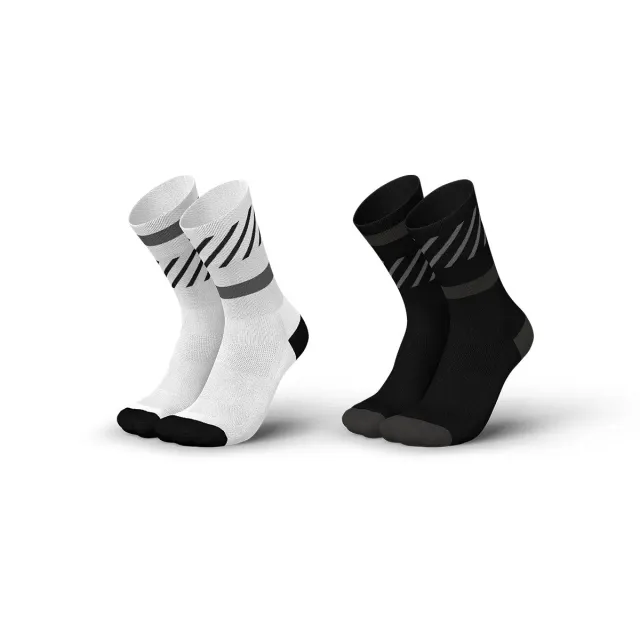 Incylence Black & White Duo løbestrømper 2-pak